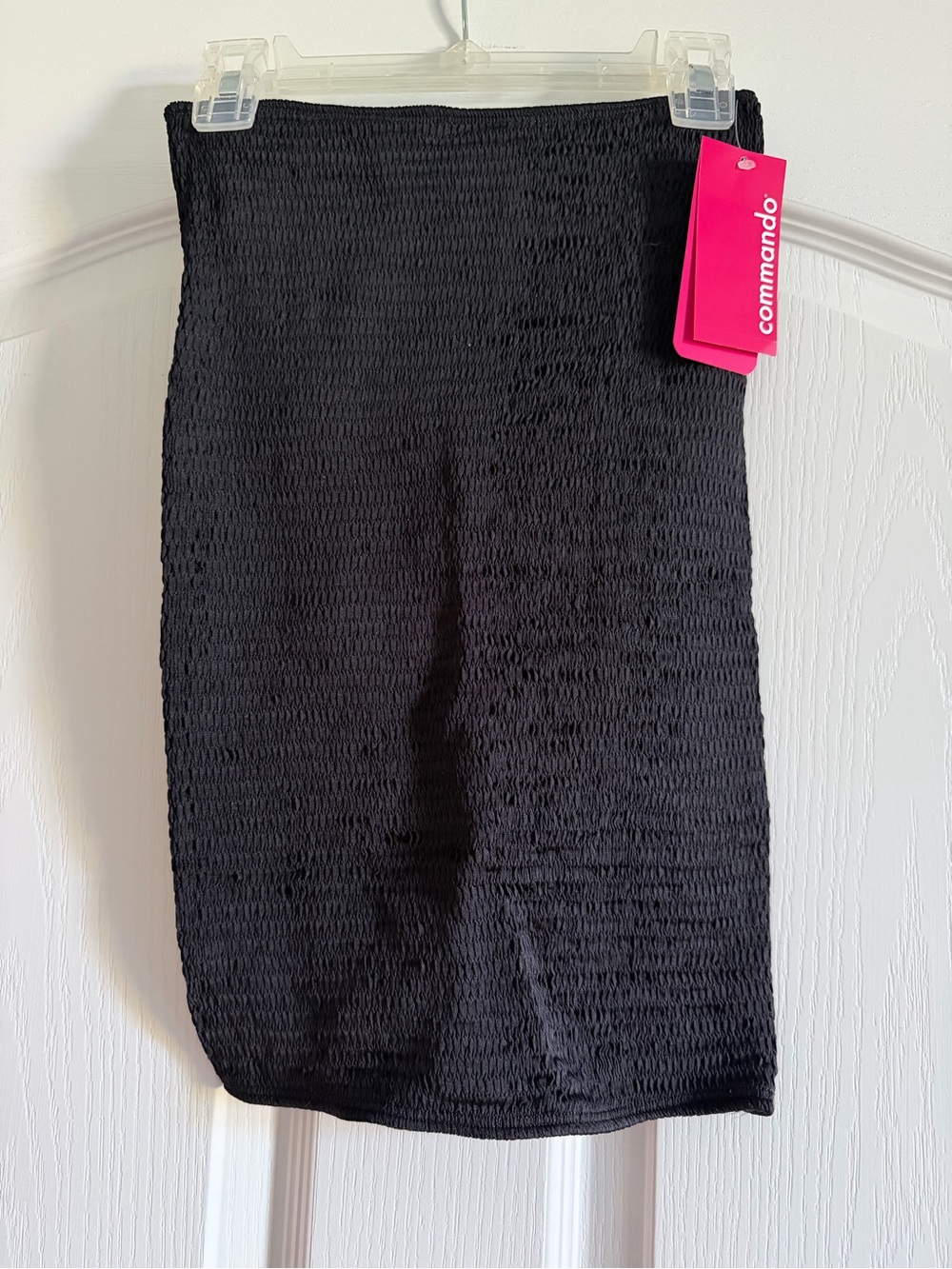 Commando Black Textured Pencil Skirt